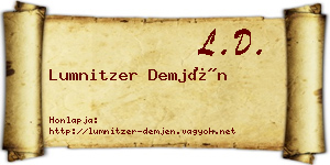 Lumnitzer Demjén névjegykártya